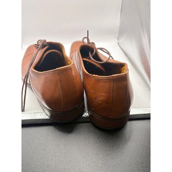 Florsheim Oxford Leather Dress Shoes Mens 13 Brown Cap Toe Lace Up Business